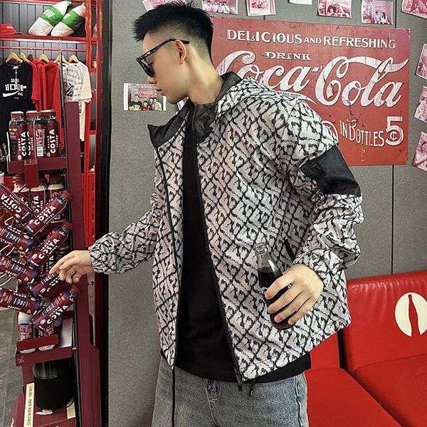 [Fendi] Kagoul nylon windbreaker with FF motif, fake fel91415