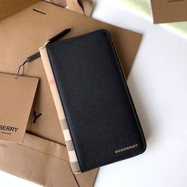 Very popular! Burberry long wallet replica check CAVENDISH BRT Bak00906