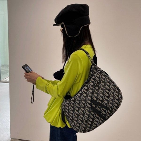 Popular Dior Saddle Soft Bag Oblique Fake Jacquard 1adho022yky_h05e 1adho022yky