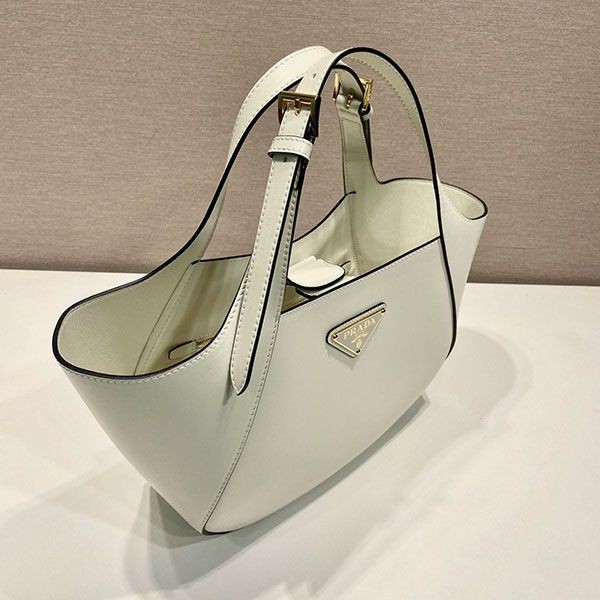 Easy to use Prada medium leather tote bag replica puv64586