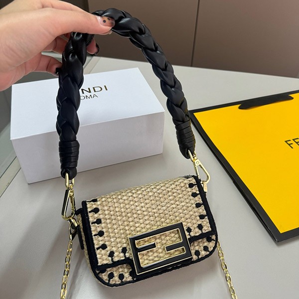 Fendi Nano Baguette Basket Bag Replica Charm 7AR996AKKSF0VPJ
