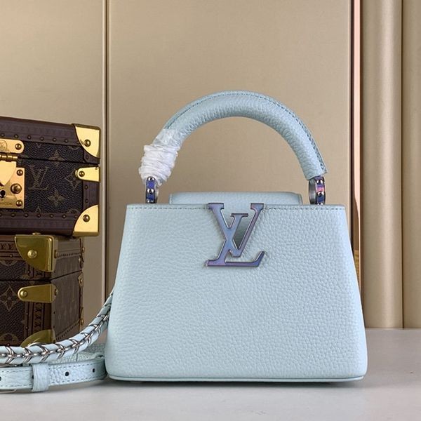Rare [Early Spring Pastel?]Louis Vuitton Capucines Replica MINI M23289