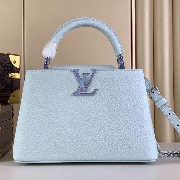 [Spring is here with these stylish light colors]Louis Vuitton Capucines BB replica handbag vuf23718
