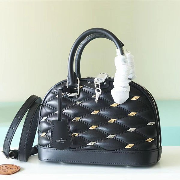 Immediate delivery Louis Vuitton Nano Alma handbag replica Maltage beautiful studs M83019 Immediate delivery Louis Vuitton Nano Alma handbag replica Maltage beautiful studs M83019
