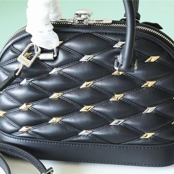 Immediate delivery Louis Vuitton Nano Alma handbag replica Maltage beautiful studs M83019