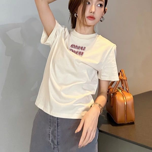 Popular all over the world? Miu Miu Jersey T-shirt copy mym41657