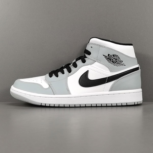 Air Jordan 1 Light Smoke Grey Replica Nike Mid Sneakers 554724-092