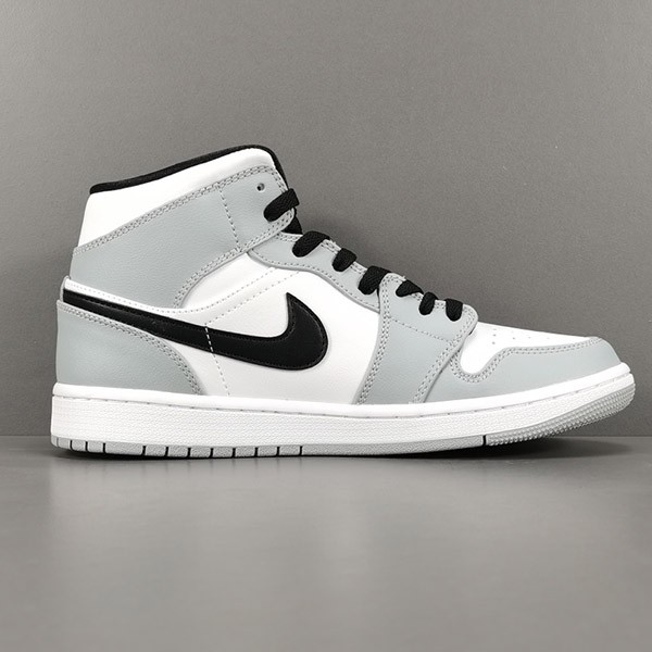 Air Jordan 1 Light Smoke Grey Replica Nike Mid Sneakers 554724-092
