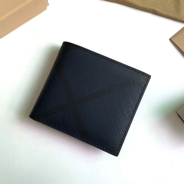 Burberry Check Leather Wallet Replica Bay71802