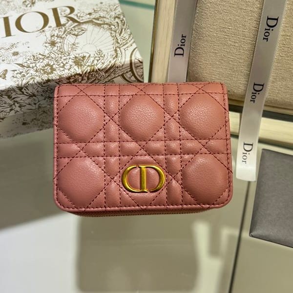Boutique Lady Dior VOYAGEUR Small Zip Coin Case Replica deh88636