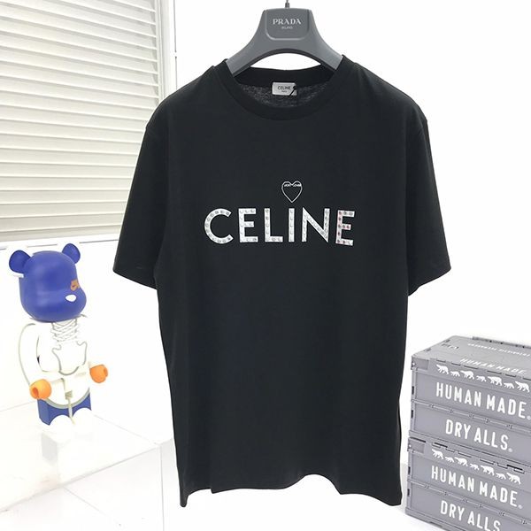 Hard to find Celine cotton mesh oversized T-shirt replica Cew71681
