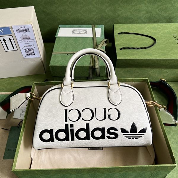 No. 1 in cumulative sales! Adidas x Gucci copy mini travel bag shoulder bag guf26458