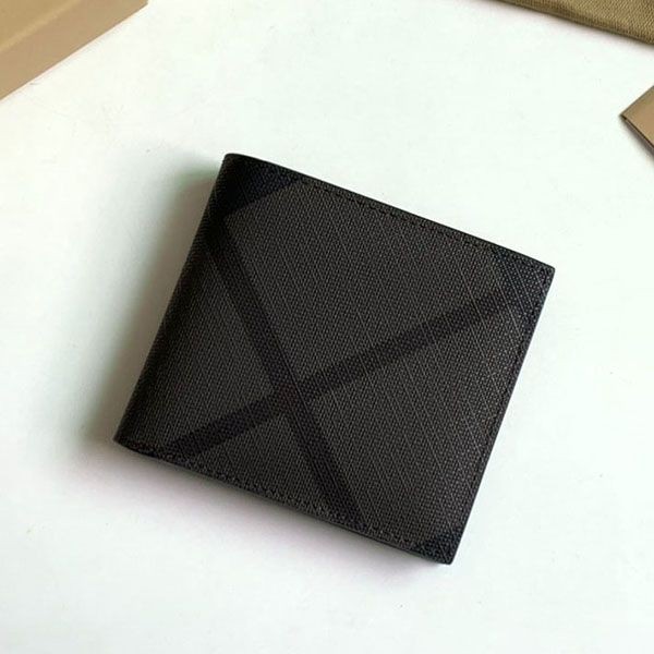 Burberry Check Leather Wallet Bav27889 with Tracking