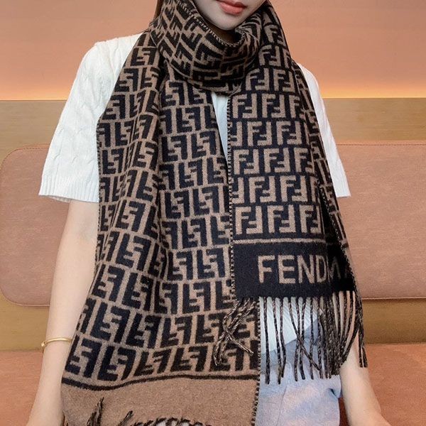 Fendi wool and cashmere replica scarf muffler fex06372
