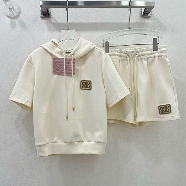 Nice Miu Miu replica logo sweatshirt short sleeves myi22478 Nice Miu Miu replica logo sweatshirt short sleeves myi22478