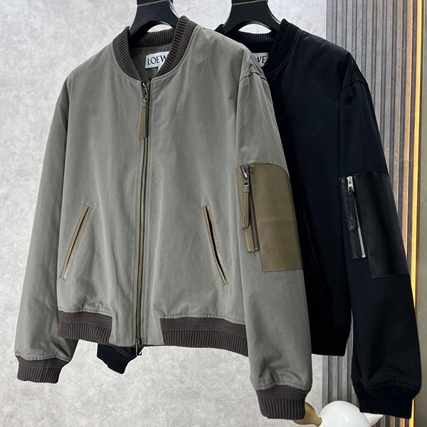 Free shipping Loewe men's bomber jacket replica 2 colors lol94423