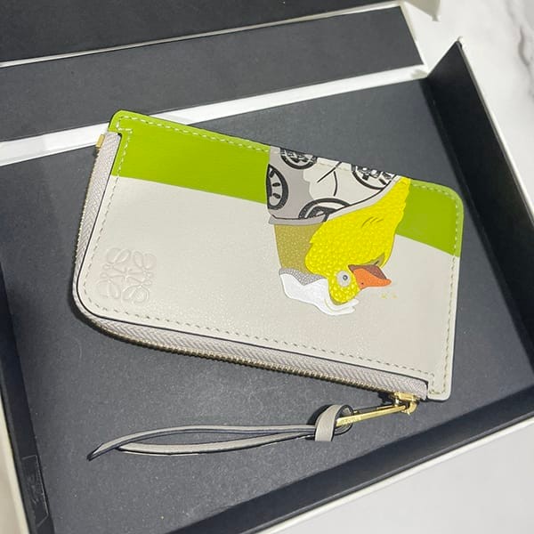 Secured Loewe Logo Coin Card Holder Replica loe43698