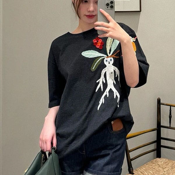 ☆Super popular☆Loewe replica Anagram Flower short sleeve T-shirt low13210 ☆Super popular☆Loewe replica Anagram Flower short sleeve T-shirt low13210