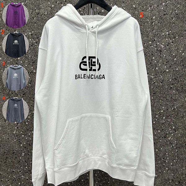 n-grade recommended Balenciaga logo hoodie copy bab37648