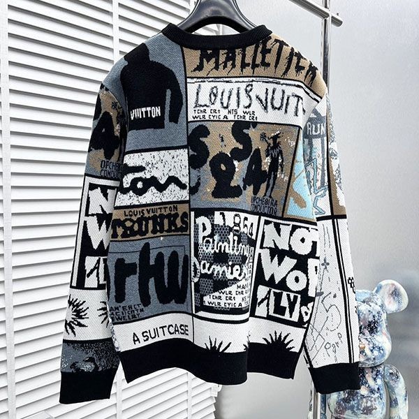 Louis Vuitton wool crew neck replica long sleeve 1AFAOT