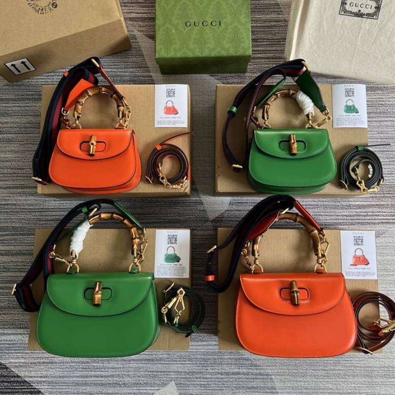Competitive Gucci Bamboo Replica Mini Top Handle Bag in 2 Colors gui67610