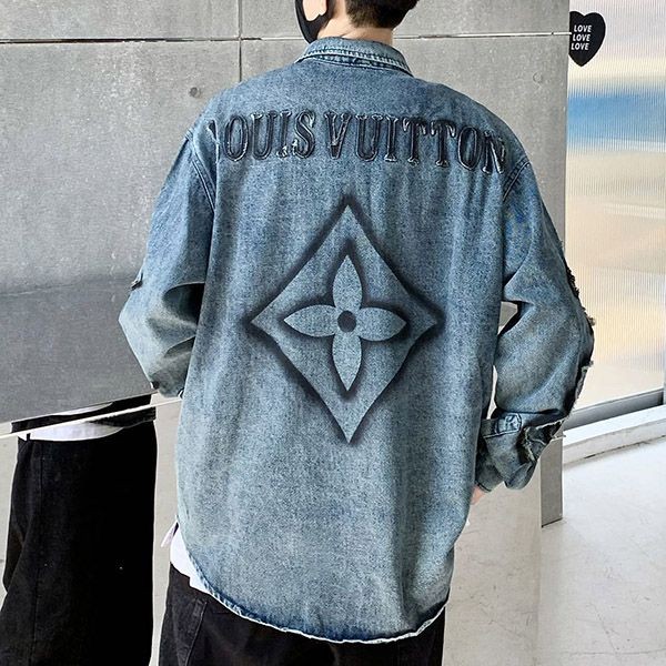 I definitely want it! Louis Vuitton Stonewash Denim Jacket Replica vui33472