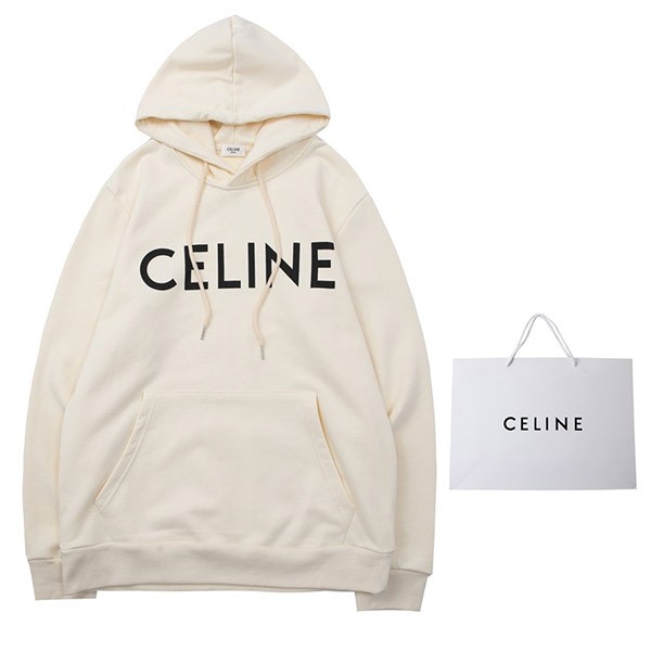 Celine loose hoodie copy / cotton fleece Cem60185