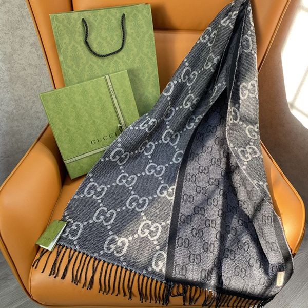 Popular all over the world? [Gucci] GG pattern wool scarf replica gur16426