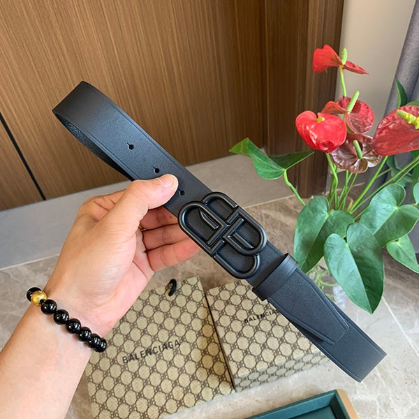 Balenciaga BB logo leather belt replica bag22837