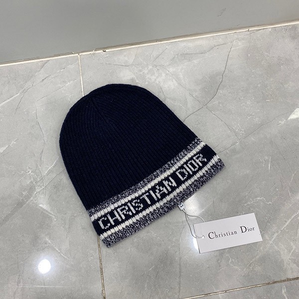 Very popular: Dior D-White wool beanie replica