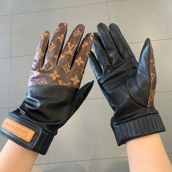 Supreme x Louis Vuitton Leather Monogram Gloves vuo75889 Supreme x Louis Vuitton Leather Monogram Gloves vuo75889
