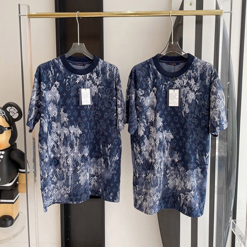 Louis Vuitton Super Copy T-shirt Monogram Tie Dye Printed 1A99VL