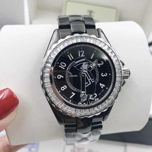 Replica Chanel J12 Watch Mademoiselle 33/38mm Diamond Bezel H5242 Replica Chanel J12 Watch Mademoiselle 33/38mm Diamond Bezel H5242