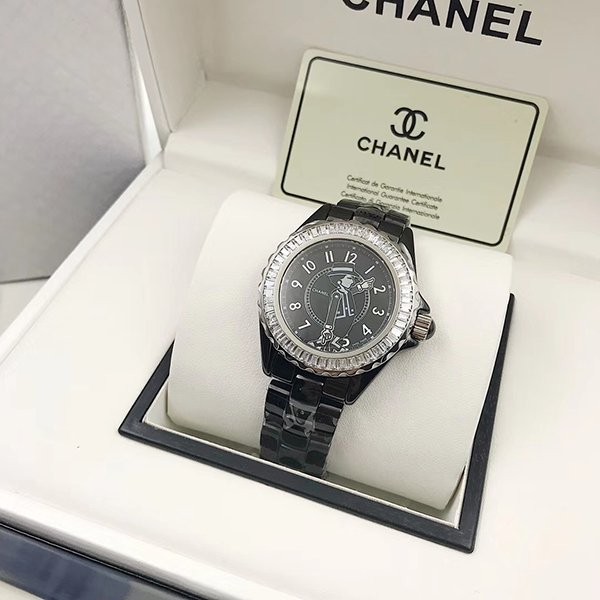 Replica Chanel J12 Watch Mademoiselle 33/38mm Diamond Bezel H5242