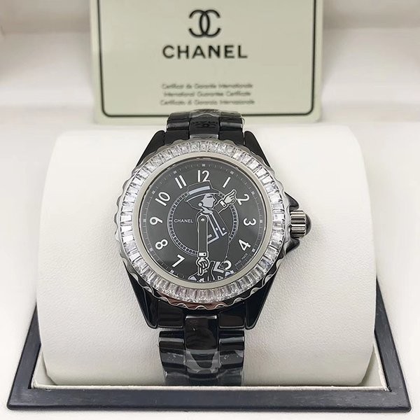 Replica Chanel J12 Watch Mademoiselle 33/38mm Diamond Bezel H5242