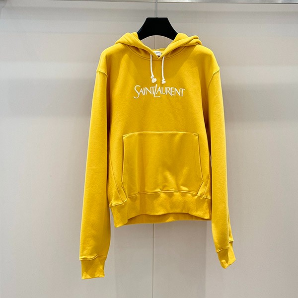 Yves Saint Laurent replica logo embroidered oversized hoodie (yellow) W7290 Yves Saint Laurent replica logo embroidered oversized hoodie (yellow) W7290
