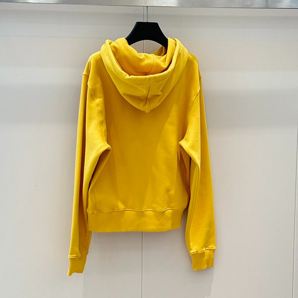 Yves Saint Laurent replica logo embroidered oversized hoodie (yellow) W7290
