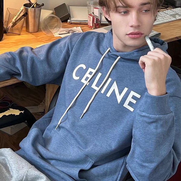 Latest and stylish Celine logo cotton fleece hoodie replica Ceb73376 Latest and stylish Celine logo cotton fleece hoodie replica Ceb73376