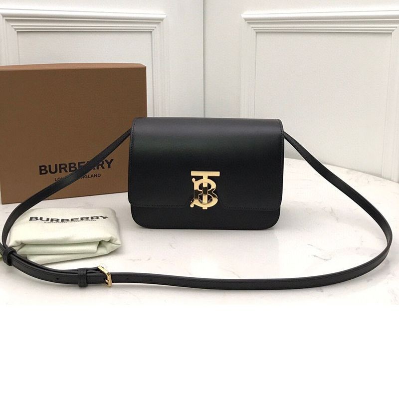 Burberry Full Grain Leather Messenger Bag Replica Bax96063