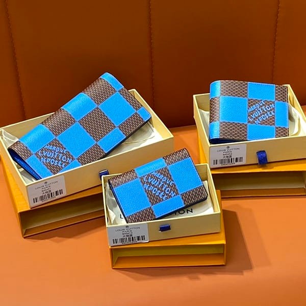 Very popular! Louis Vuitton Portefeuille Brother NM Wallet Copy Blue 3 sizes N40543