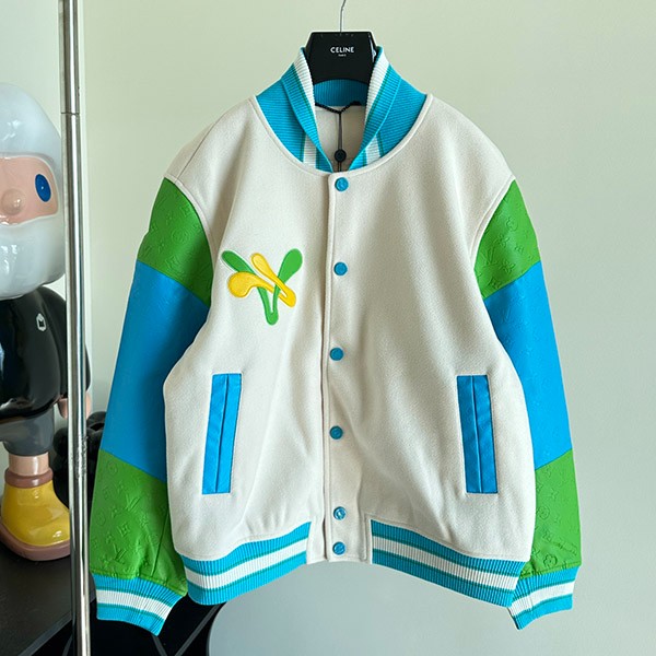 Louis Vuitton Donald Duck Leather Varsity Jacket vus20871 Louis Vuitton Donald Duck Leather Varsity Jacket vus20871