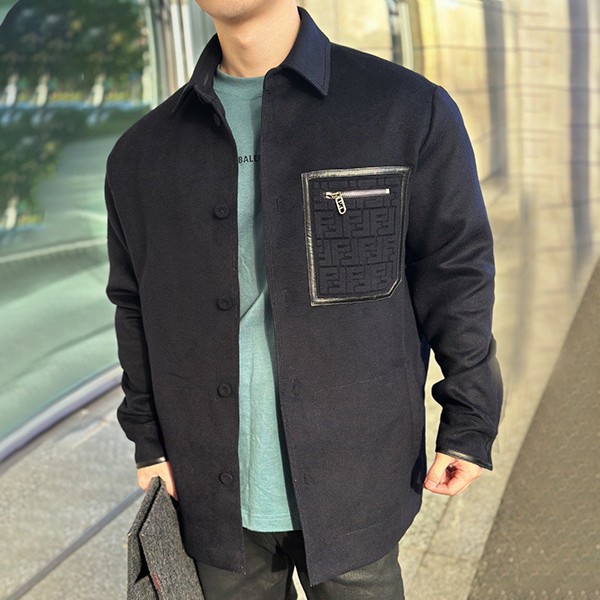 High Quality Fendi Replica Blue Cashmere Go-To Jacket FW1276 APOAF1AJR High Quality Fendi Replica Blue Cashmere Go-To Jacket FW1276 APOAF1AJR