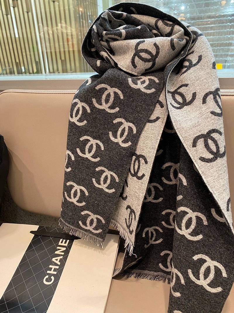 Sure to sell out Chanel scarf wool imitation silk cashmere CC shb24946 Sure to sell out Chanel scarf wool imitation silk cashmere CC shb24946