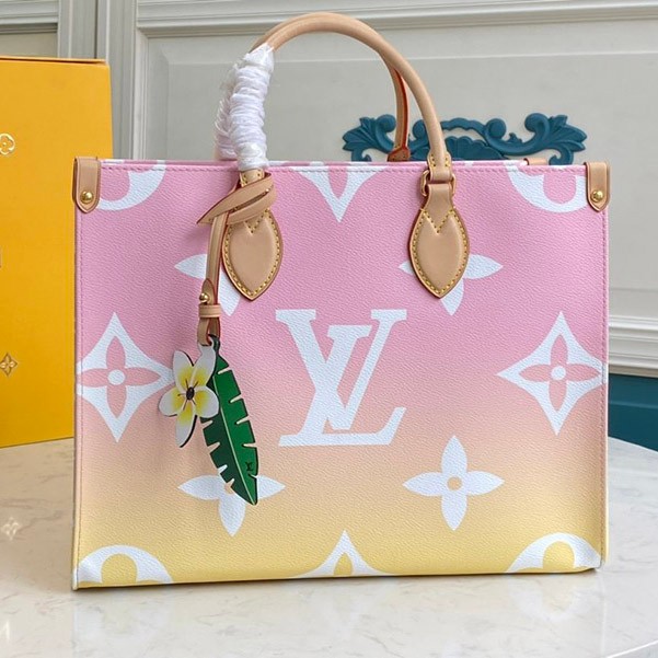 [Free Shipping] Louis Vuitton MM By The Pool Tote Bag Monogram On The Go Replica