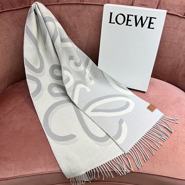 Extremely eye-catching! [Loewe] Anagram scarf replica cashmere log39402