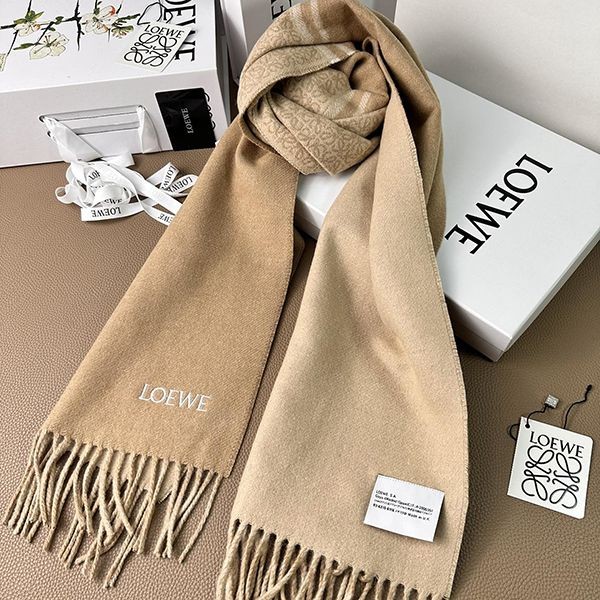 Hard to find! Loewe wool & cashmere scarf replica loz20493