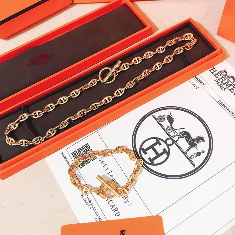 Love at first sight? [Hermes] Necklace Chaine d'Ancre Chaine d'Ancre Replica ere58064
