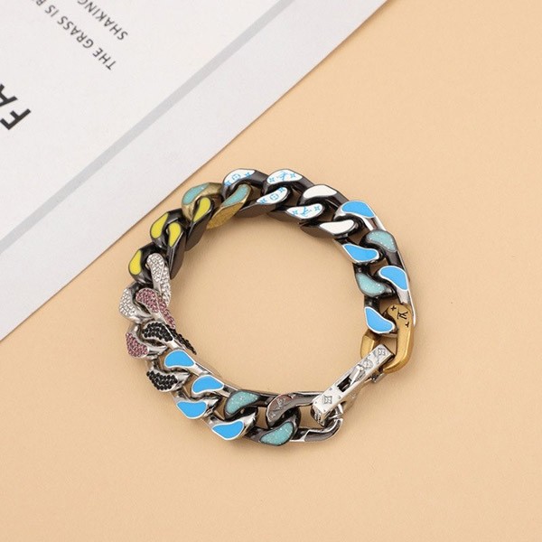 Free shipping Louis Vuitton replica bracelet chain links Patches XXL MP30661