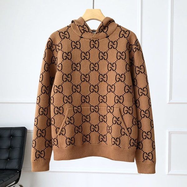 Boutique? Gucci GG wool hooded replica sweatshirt gun29496 Boutique? Gucci GG wool hooded replica sweatshirt gun29496