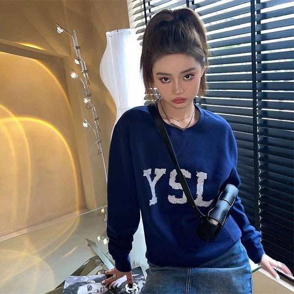 ☆Super popular☆Saint Laurent trainer fake YSL sweatshirt blue Sab58325 ☆Super popular☆Saint Laurent trainer fake YSL sweatshirt blue Sab58325
